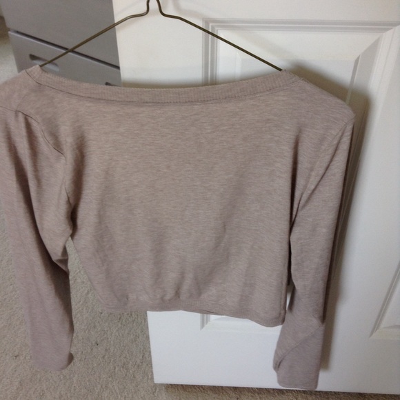Athleta encore wrap top taupe - Picture 4 of 4